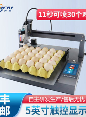全自动六头鸡蛋喷码机小型整盘喷印生产日期序列号蛋品鸭蛋打码机