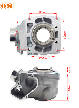 越野摩托车配件缸体适用于雅马哈YZ125 2005-2021 YZ125X 2020-20