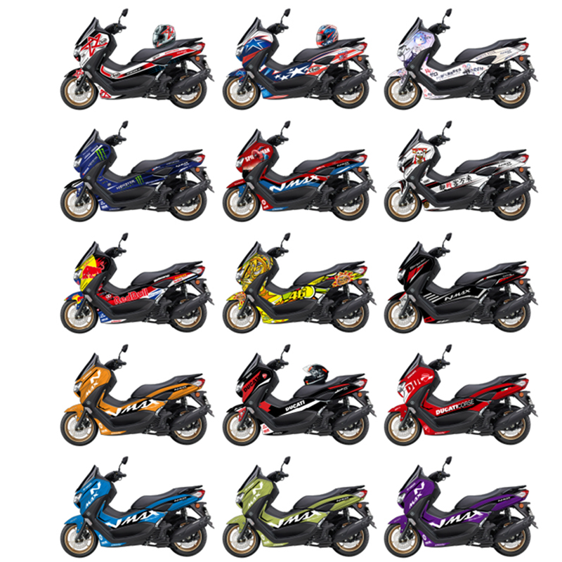 摩托车贴纸适用于雅马哈NMAX125 155 20贴花个性防水改装车身贴画