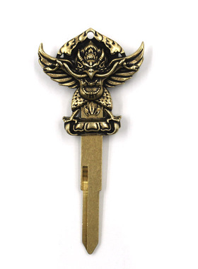 复古全铜中国风大鹏展翅钥匙改装机车钥匙胚子摩托车汽车钥匙头铜