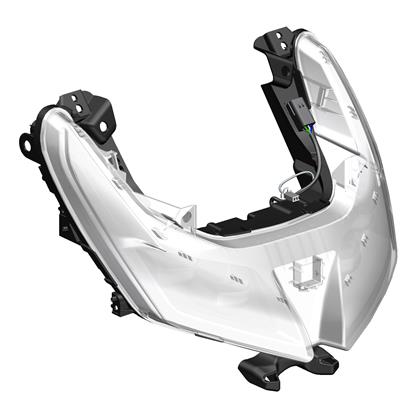 升仕ZT350TD踏板摩托车-外玻JHD壳机大灯 头罩面板仪表挡风璃电配