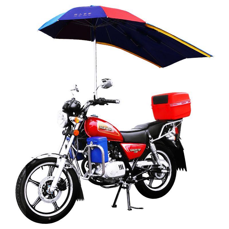 网红摩托车雨伞电瓶车遮阳男式125三轮车电瓶车雨棚电动车太阳伞