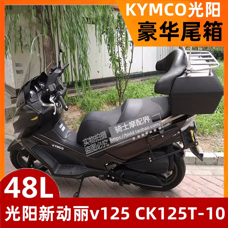适配光阳摩托车KYMCO新动丽v125 CK125T-10尾箱软靠背后备箱支架