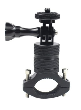 全铝合金GoPro保护杆固定支架运动摄像机摩托车胎压监测记录仪架