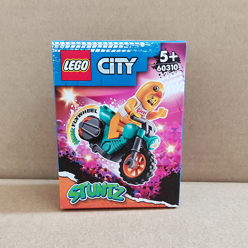 LEGO 乐高60310 可爱鸡仔特技摩托车 城市系列 男孩拼插积木新款