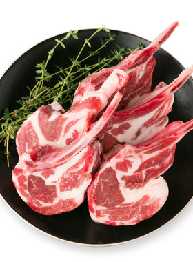 大庄园 新西兰法式羊排单骨羊肩排3斤战斧小羊排烧烤烤肉食材