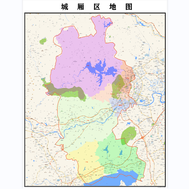 莆田市城厢区地图2023年行政区划市区主城区街道交通地图图片素材