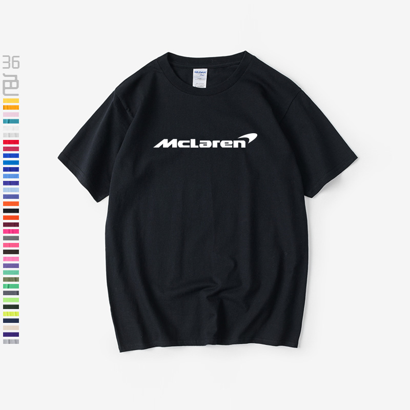 F1迈凯伦McLaren车队T恤短袖内搭衣服男女圆领大码宽松夏季情侣装