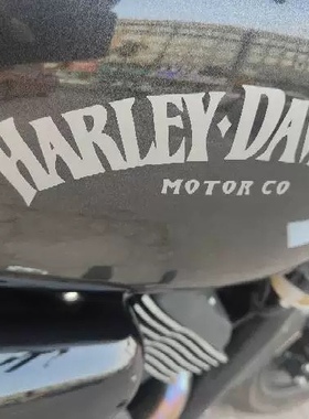 哈雷摩托车油箱贴花贴纸防水款印第安纳反光车贴扇形哈雷883贴标