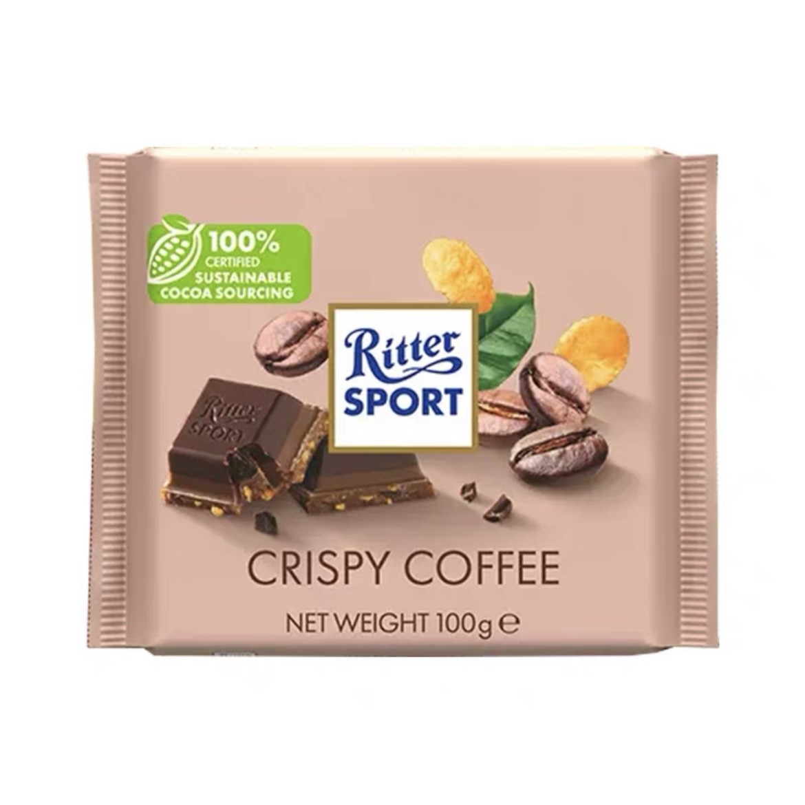 临期特价 德国进口RitterSport瑞特斯波德100g排块黑巧克力