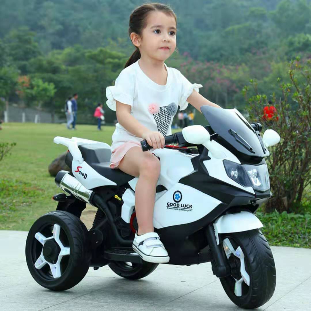 儿童电动摩托车2-8岁小孩三轮电瓶车宝宝车男孩女孩可骑坐玩具车