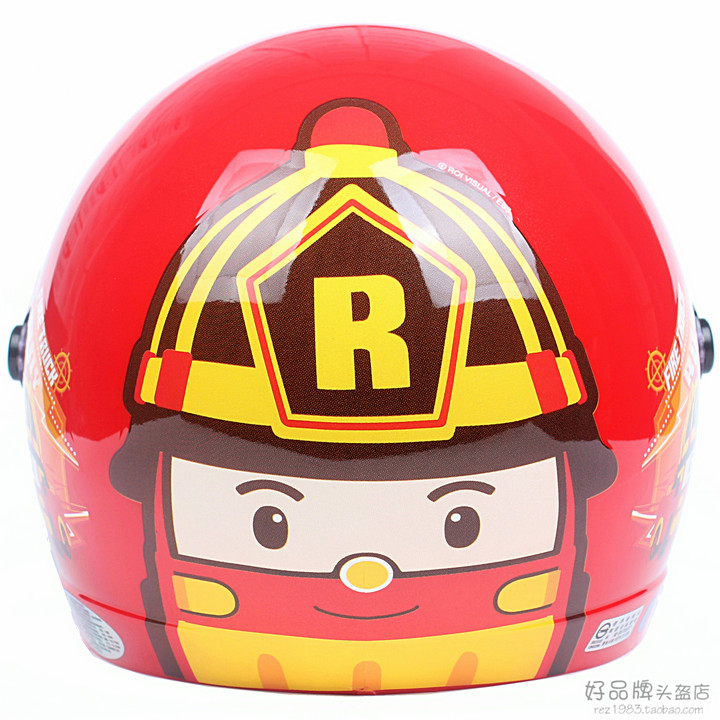 台湾华泰珀利05红色电动摩托车儿童头盔男女小孩安全帽保暖冬季