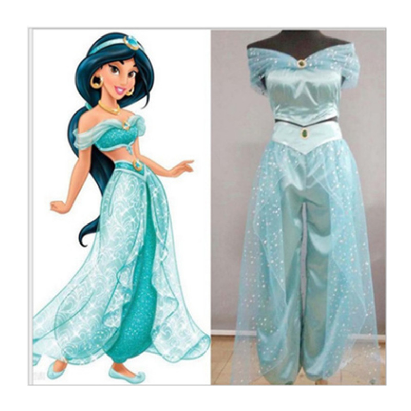 阿拉丁神灯cos 服公主茉莉成人儿童动漫服装女装裙子角色扮演服装