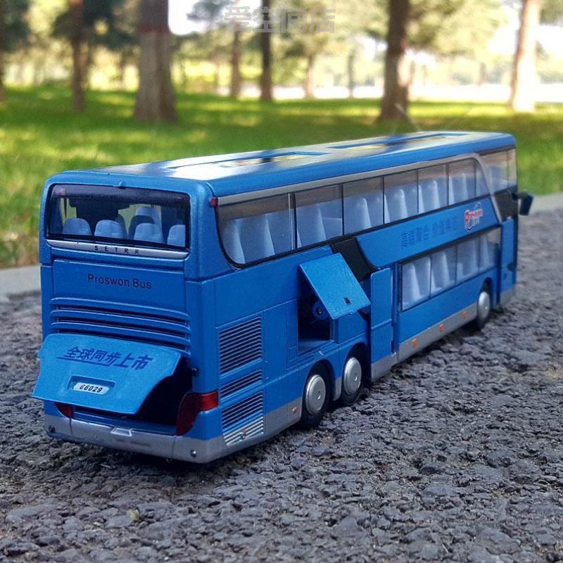 双层客车仿真旅游巴士大巴车公交车玩具合金,车玩具巴士模型合金
