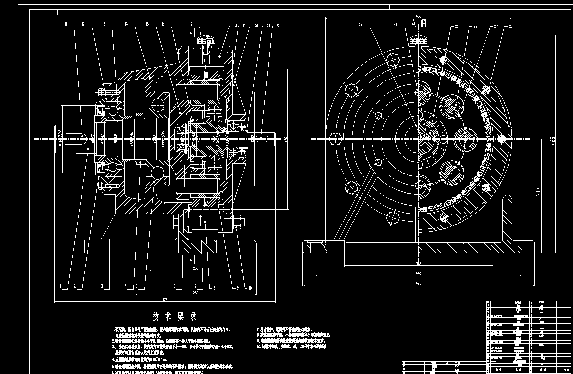 BWD型摆线针轮减速器设计及虚拟装配设计2D图机械CAD素材