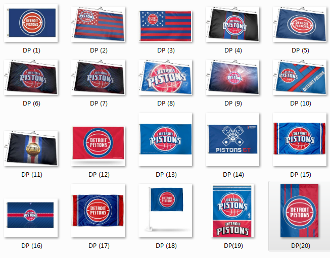 NBA Detroit Pistons Flag底特律活塞队球迷旗帜会场壁画海报