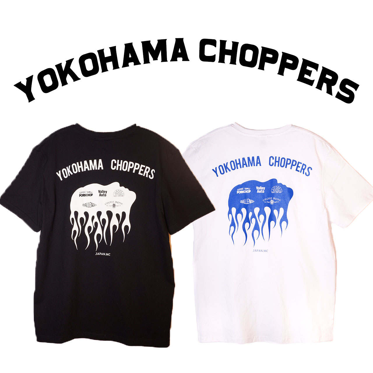 YOKOHAMA CHOPPER最强联名款日式小众机车复古百搭中性T恤