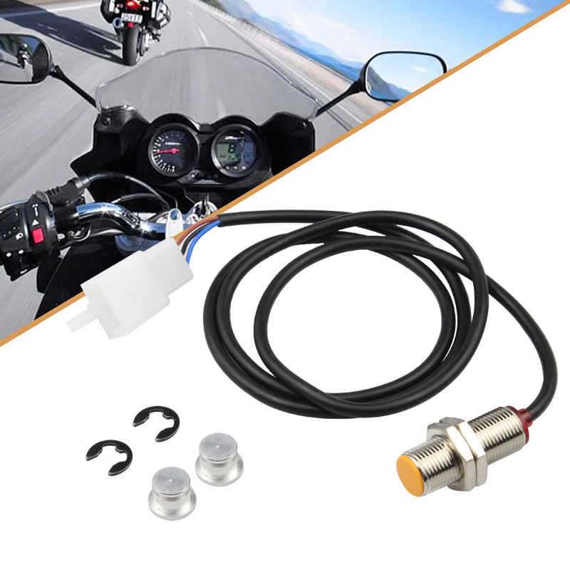 1X传感器线电缆+ 2X磁铁摩托车数字ATV里程表车速表转速表传感器