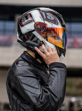 艾狮3c认证摩托车男女头盔电动车冬季全盔四季全包机车安全帽蓝牙