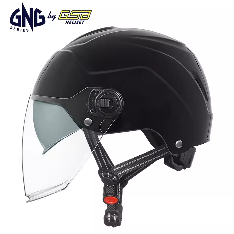 GNG头盔摩托车电动半盔双镜夏季3C安全帽男女防晒透气轻GSB子品牌
