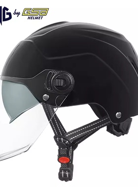 GNG头盔摩托车电动半盔双镜夏季3C安全帽男女防晒透气轻GSB子品牌