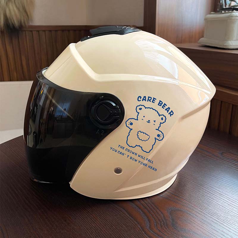 3C认证电动车头盔男女士四季通用款摩托车安全帽冬季保暖卡通
