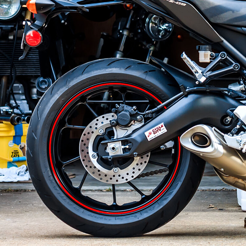 电动车摩托车改装配件装饰件钢圈贴轮毂贴10寸轮胎贴反光贴纸贴花