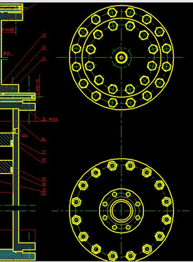 双活塞液压浆体泵液力缸设计2D图机械CAD素材