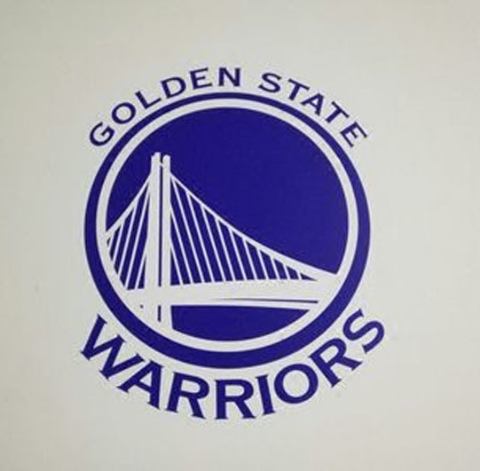包邮NBA勇士队队标墙贴金州勇士队logo贴画宿舍卧室装饰贴纸体育