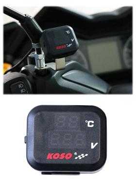 新款仪表多功能KOSO室温表电压表USB充电三合一防水表摩托车通用