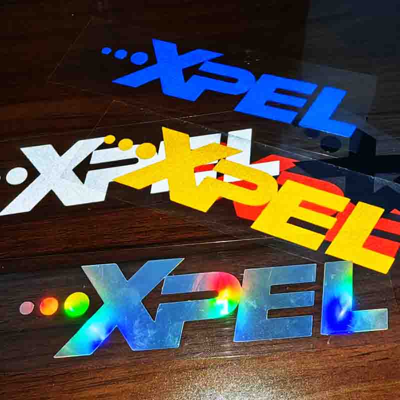 xpel隐形车衣车标贴纸标志XPEL汽车装饰贴高端反光防水镭射车贴纸