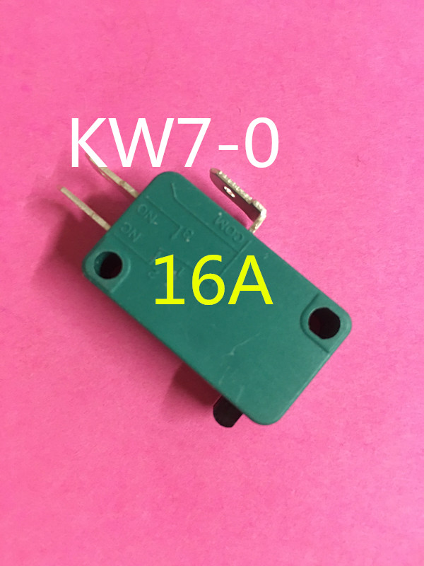 kw7-0 微波炉微动开关  16A电饭锅开关/微动开关/轻刻度/绿色
