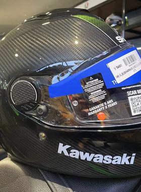 川崎联名款法国shark鲨鱼斯巴达摩托车赛车碳纤维全盔头盔