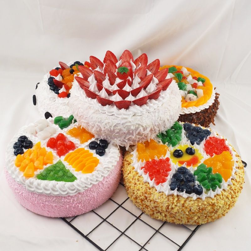 仿真蛋糕模型2019新款儿童生日蛋糕店摆设样品欧式假水果蛋糕