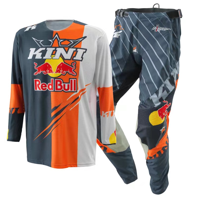 红牛KINI越野车服 2023夏季KTM骑行服套装 越野摩托车赛车服定制