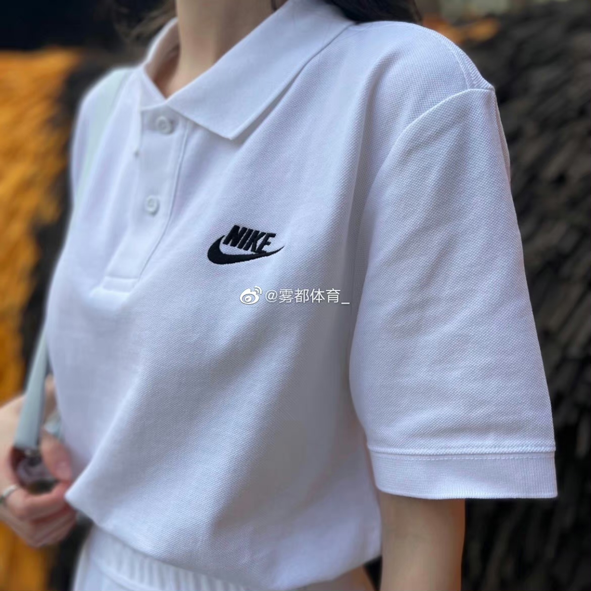 Nike/耐克 男刺绣LOGO休闲运动短袖翻领Polo衫T恤 909747-100-010