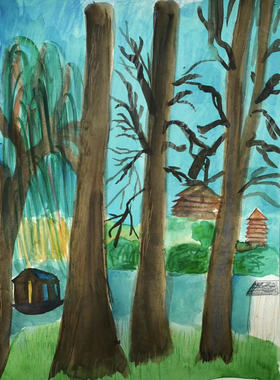 《城隍阁》儿童画义卖 关爱乡村儿童  世界上最贵的东西