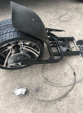 速发改装电动摩托踏板车倒三轮沙滩车配件后桥后平叉14寸铝轮毂公