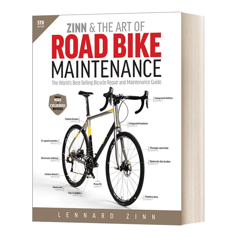 公路自行车宝典 英文原版 Zinn & the Art of Road Bike Maintenance 自行车维修和保养指南 英文版 进口英语原版书籍