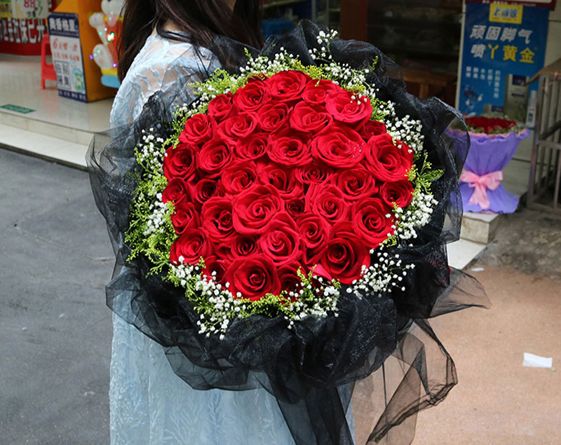 母亲节礼物福州花店同城鲜花红玫瑰花束康乃馨花束礼盒送花上门