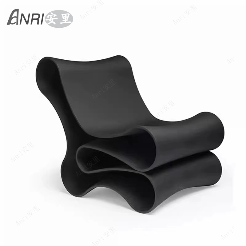 安里面条休闲椅创意异性拆叠椅子S型餐椅现代样板房艺术椅