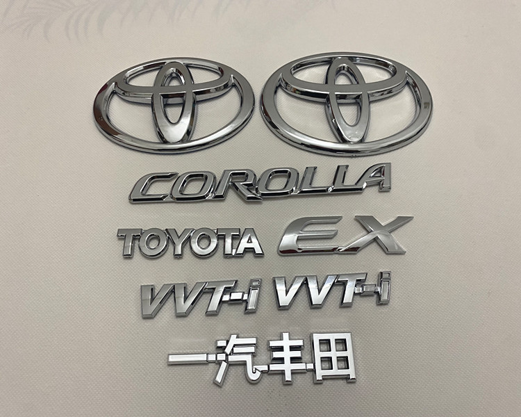 适用丰田花冠后车标EX后备箱标志GXL-i尾门车标corolla后字标全车