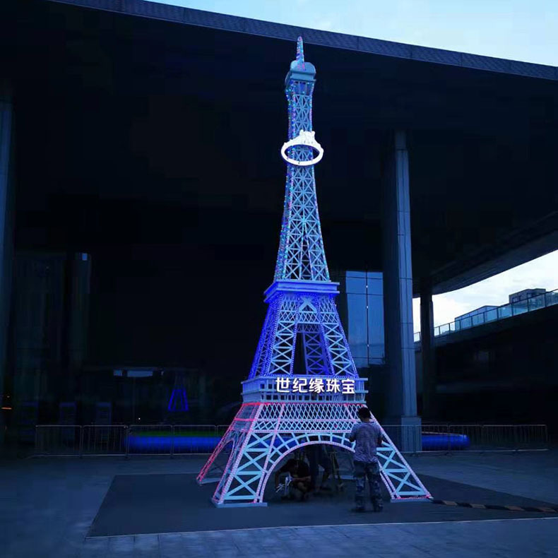 大型铁塔6-30米法国巴黎埃菲尔户外铁艺模型装饰品摆件摆设婚庆