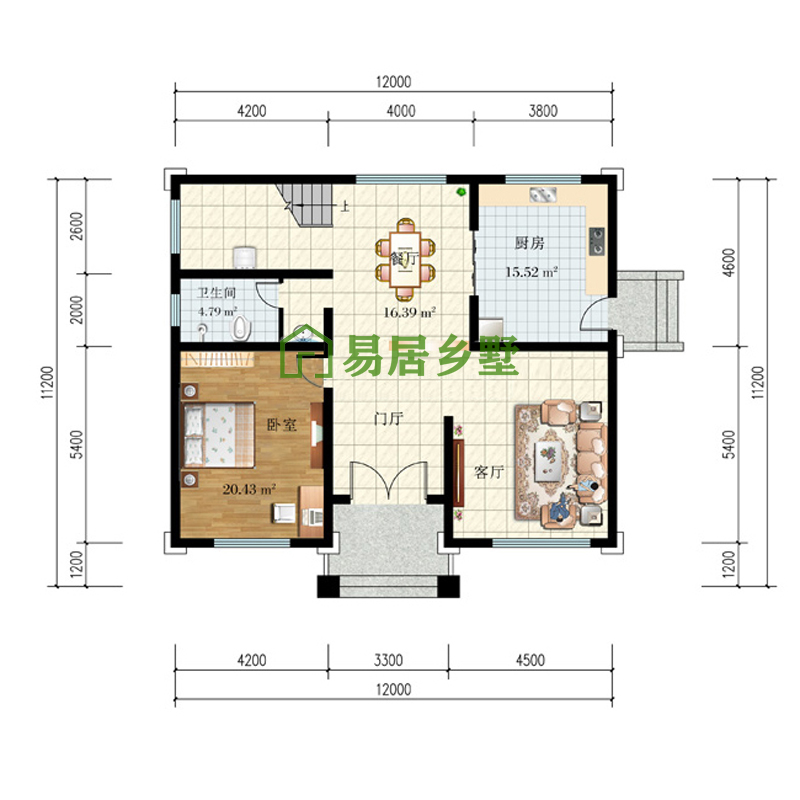 网红新中式网红别墅设计图纸两层新农村自建房乡村小洋房施工图全