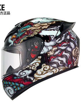 2024新款骑克摩托车头盔男女冬季个性电动车安全帽四季骑士蓝牙机