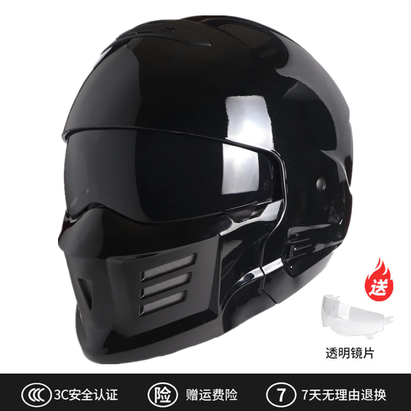 正品新国标3C大码蝎子小壳体头盔轻便复古全盔电动摩托车大码四季