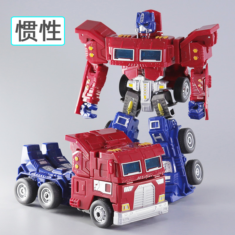 儿童变形机器人金刚战士男孩宝宝变身卡车惯性汽车战警益智玩具