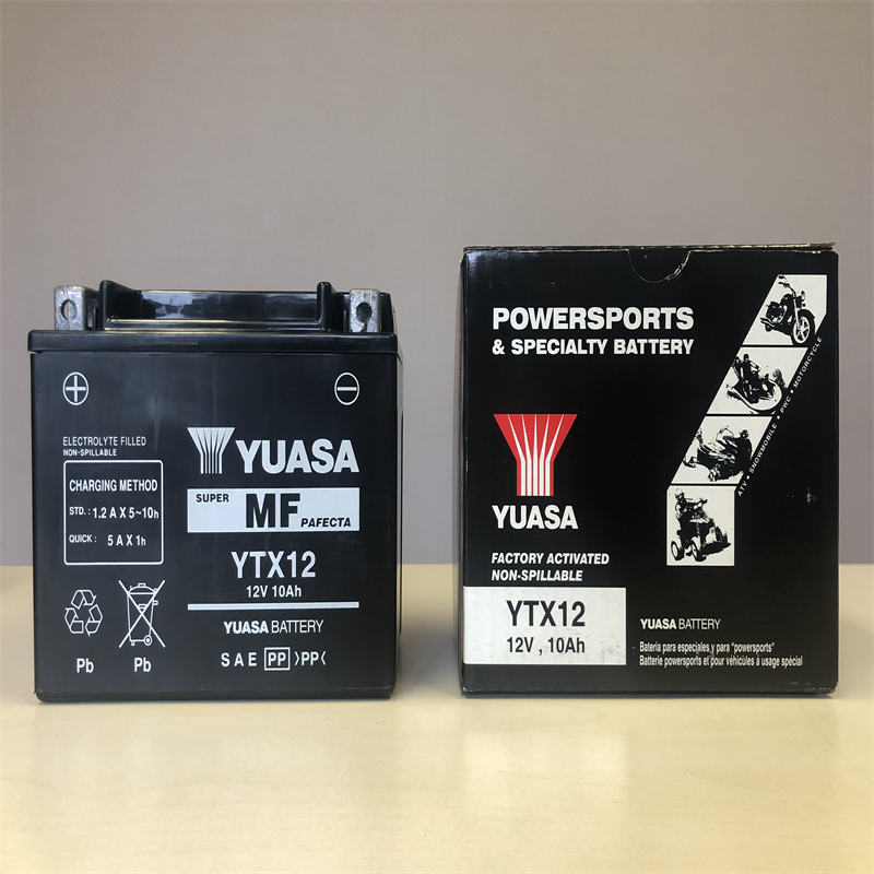 YUASA汤浅蓄电池印尼进口YTX12摩托车电瓶正品原装原厂电池大排量