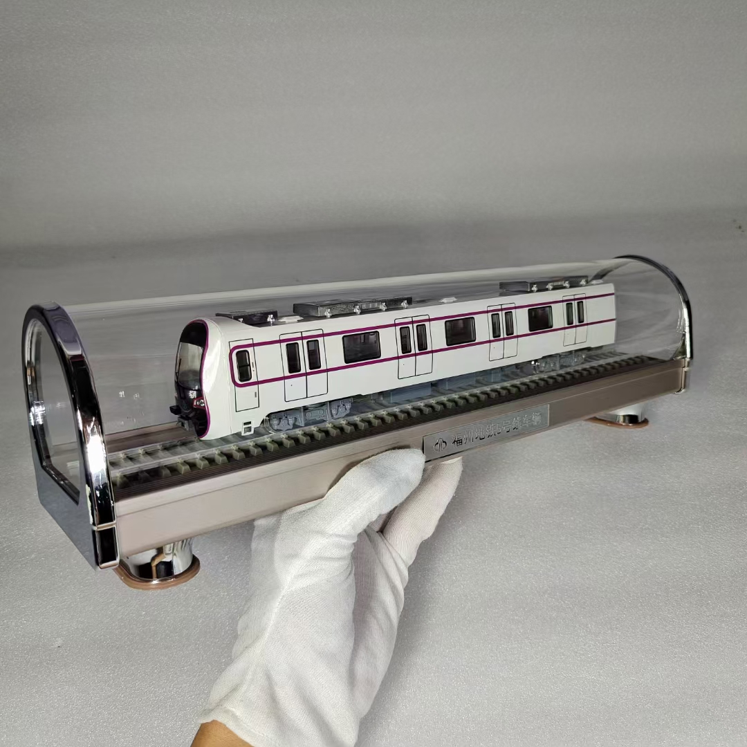 HO比例福州地铁5号线地铁列车模型合金火车模型静态玩具礼品火车