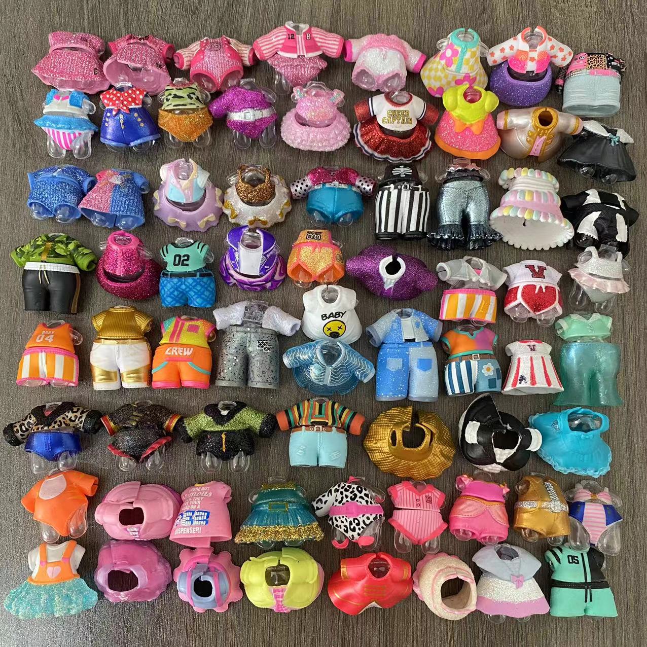 多款小娃娃衣服拆球配件DIY公主法式运动等衣服儿童玩具正版散货